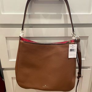 Large Brown Kate Spade Shoulder / Crossbody Bag